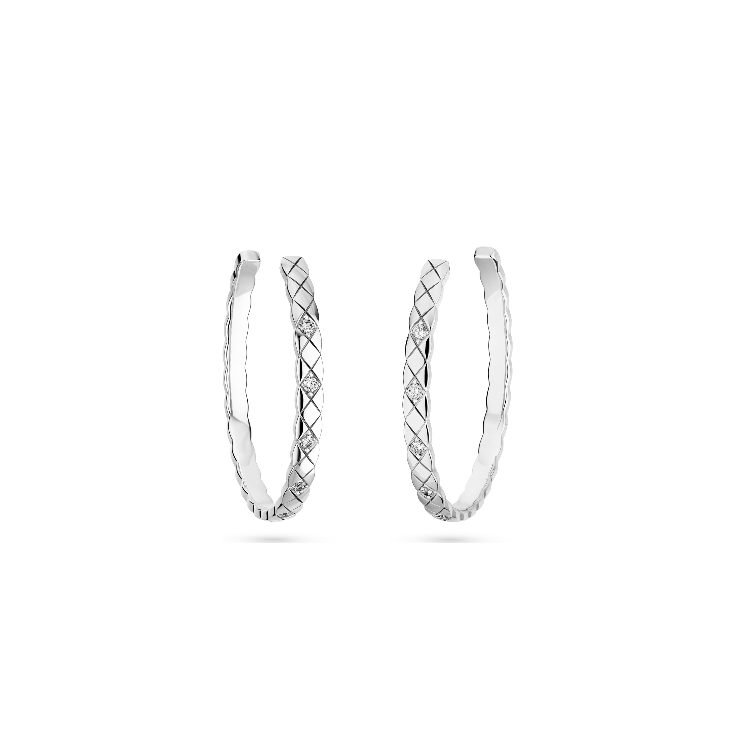 CHANEL COCO CRUSH HOOP EARRINGS J12094